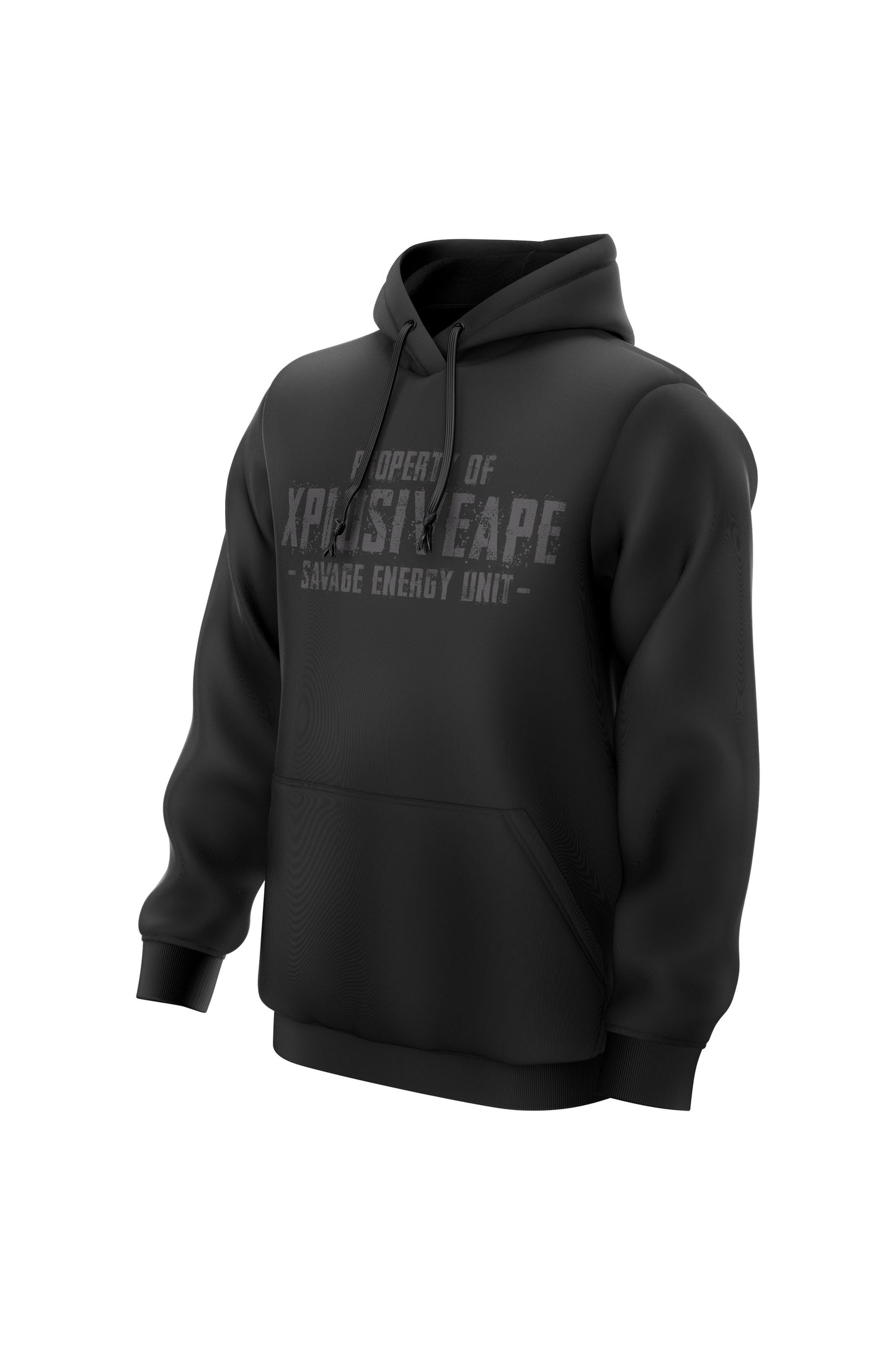 XAPE Savage Energy Unit String Hoodie - Black