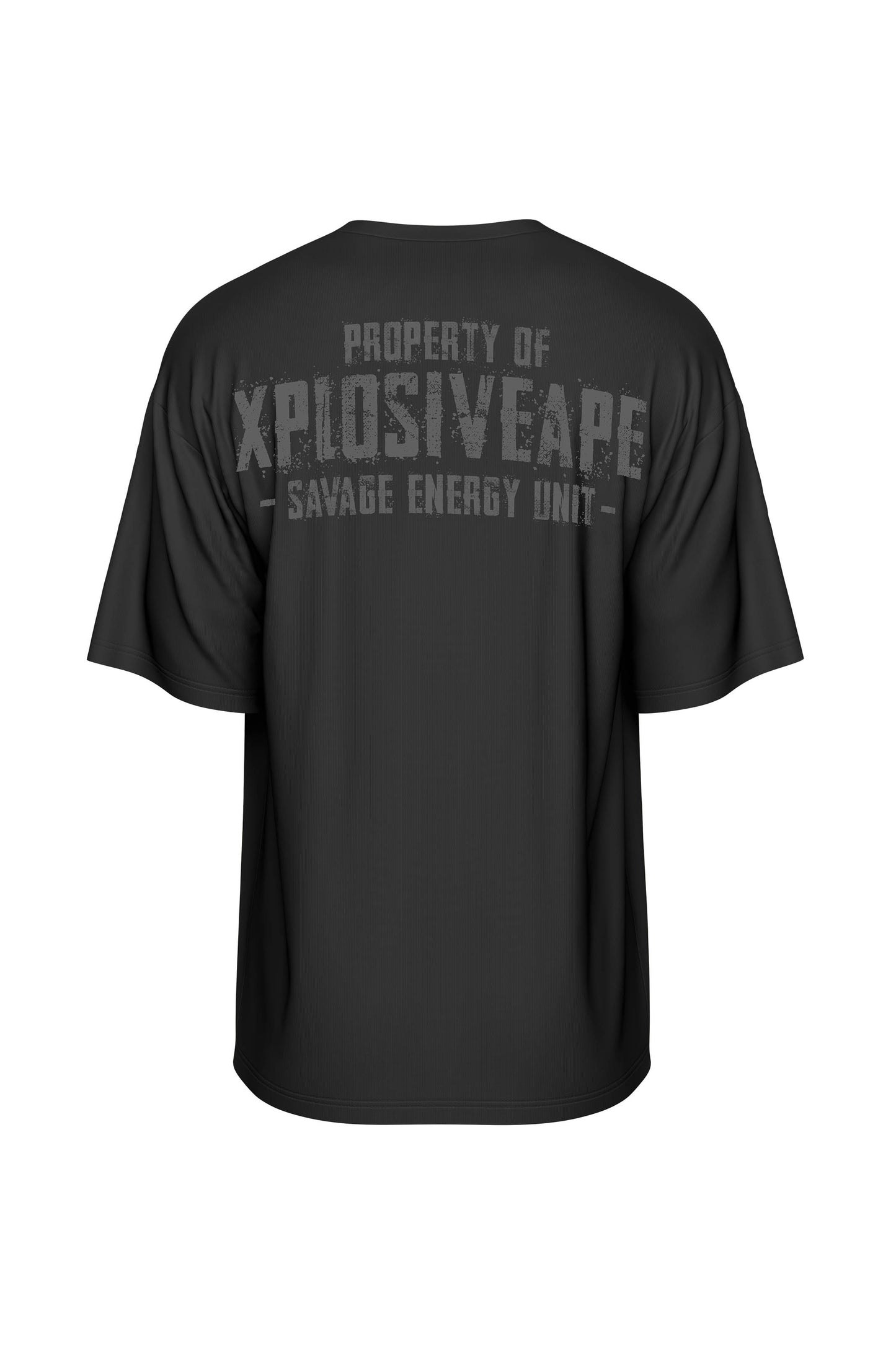 XAPE Savage Energy Unit Oversized Tee - Black