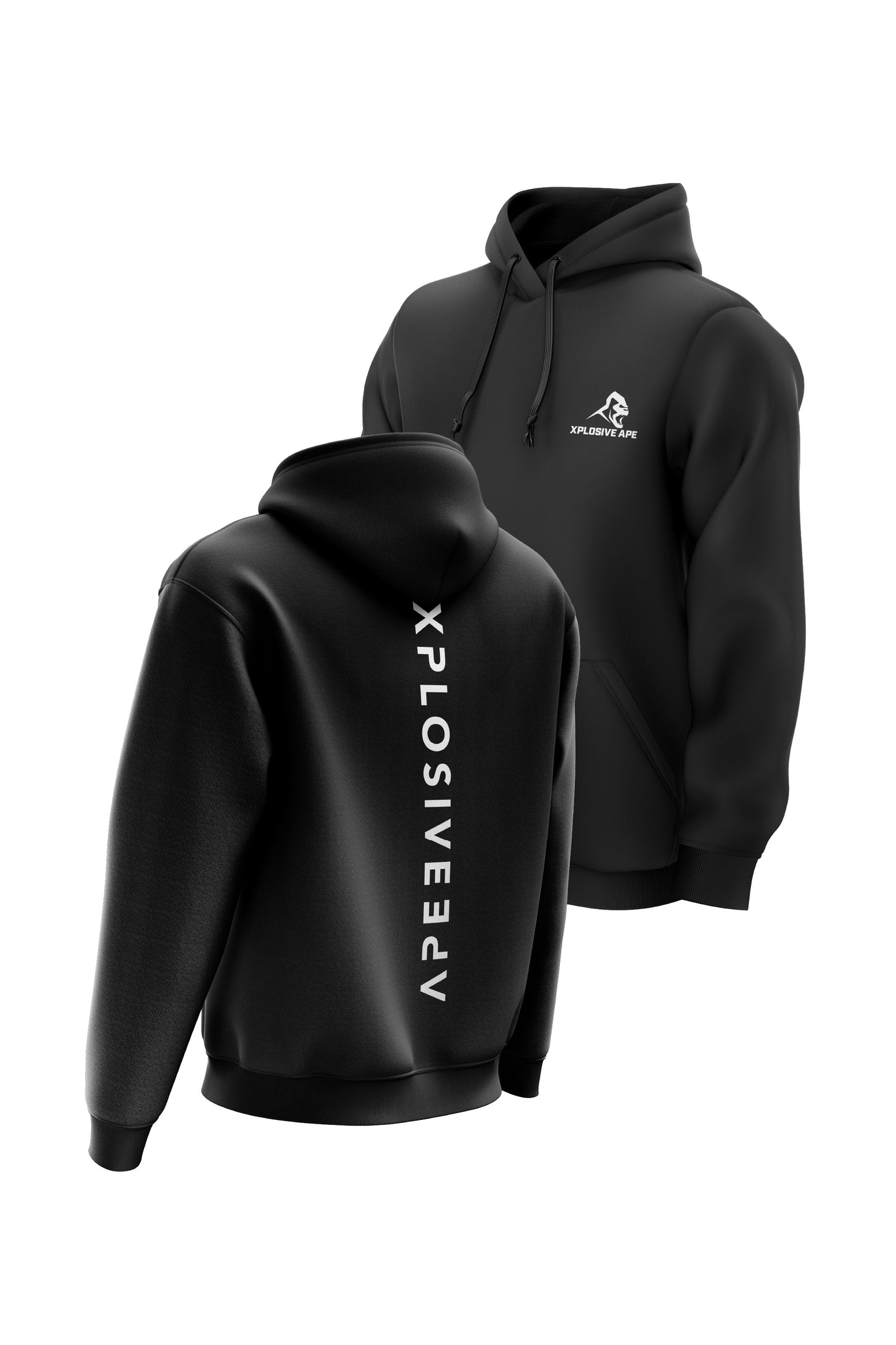 XAPE Futuristic V2 String Hoodie - Black