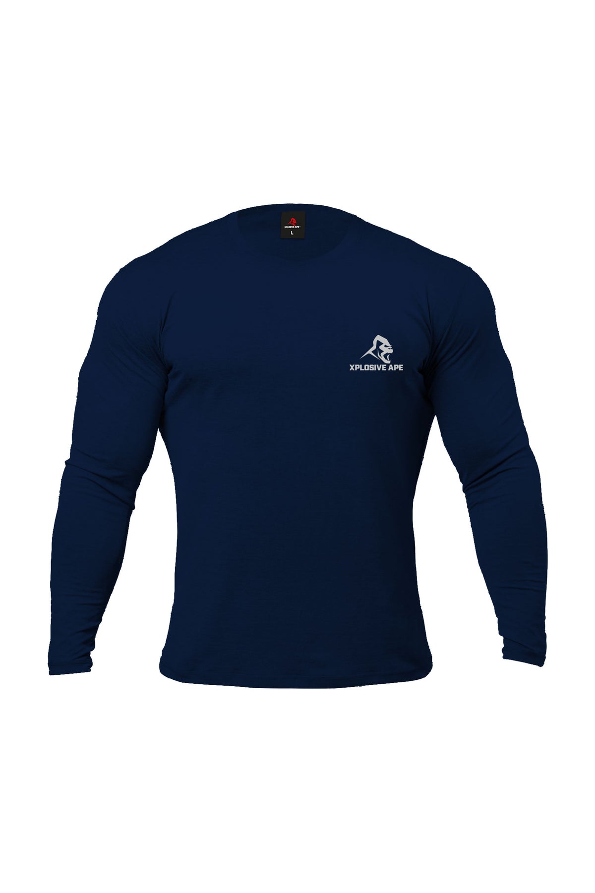 XAPE Garage Strength V2 Long Sleeve Tee - Navy