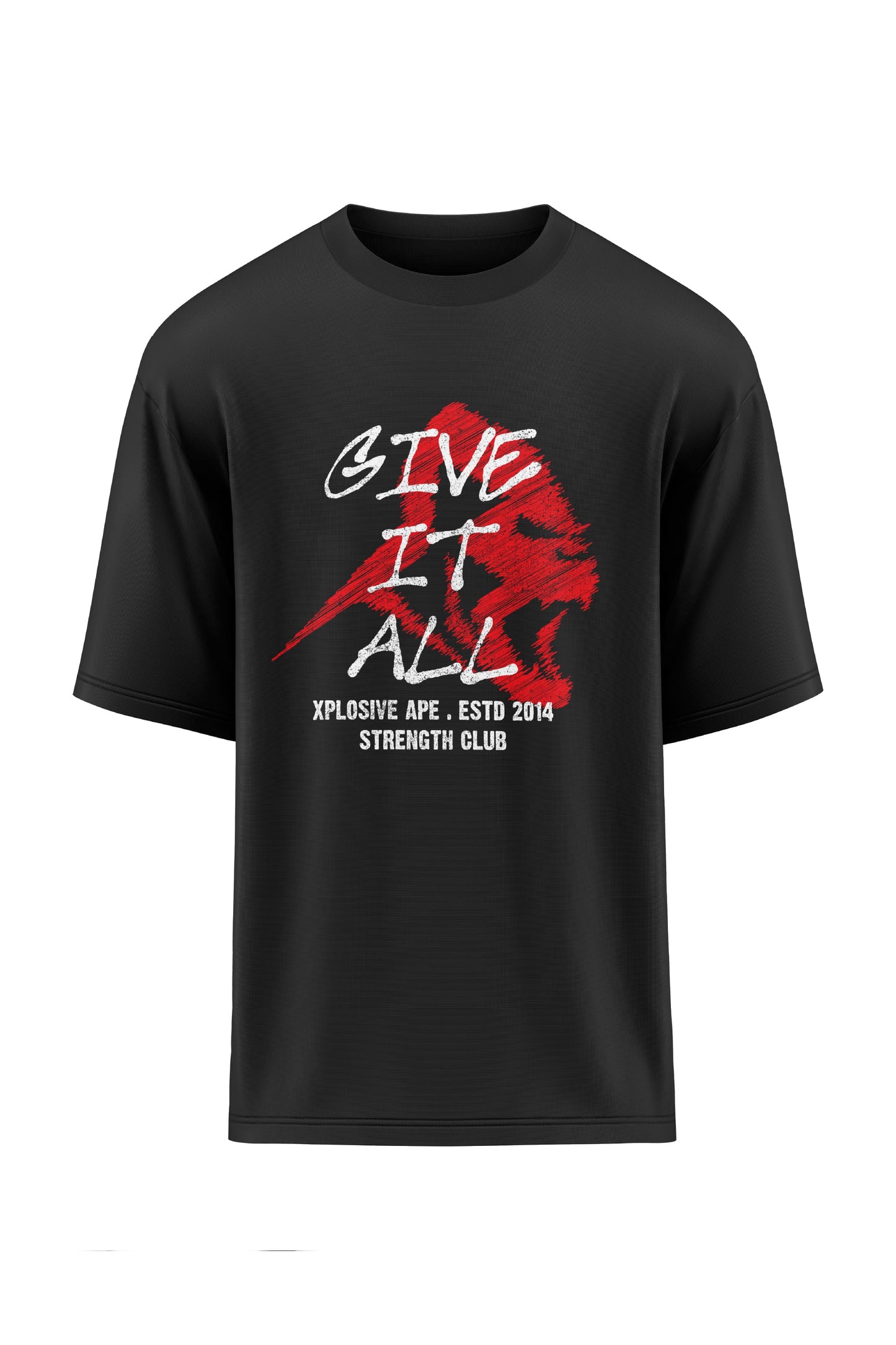 XAPE Give It All Oversized Tee - Black