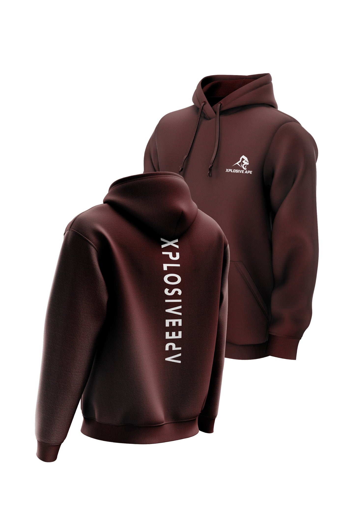 XAPE Futuristic Hoodie - Maroon