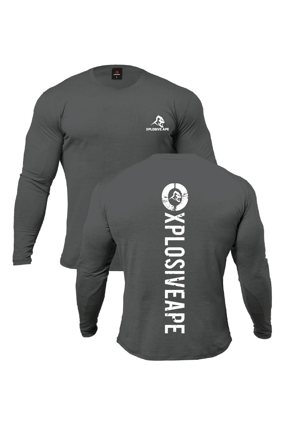 XAPE Impact V2 Long Sleeve Tee - Charcoal