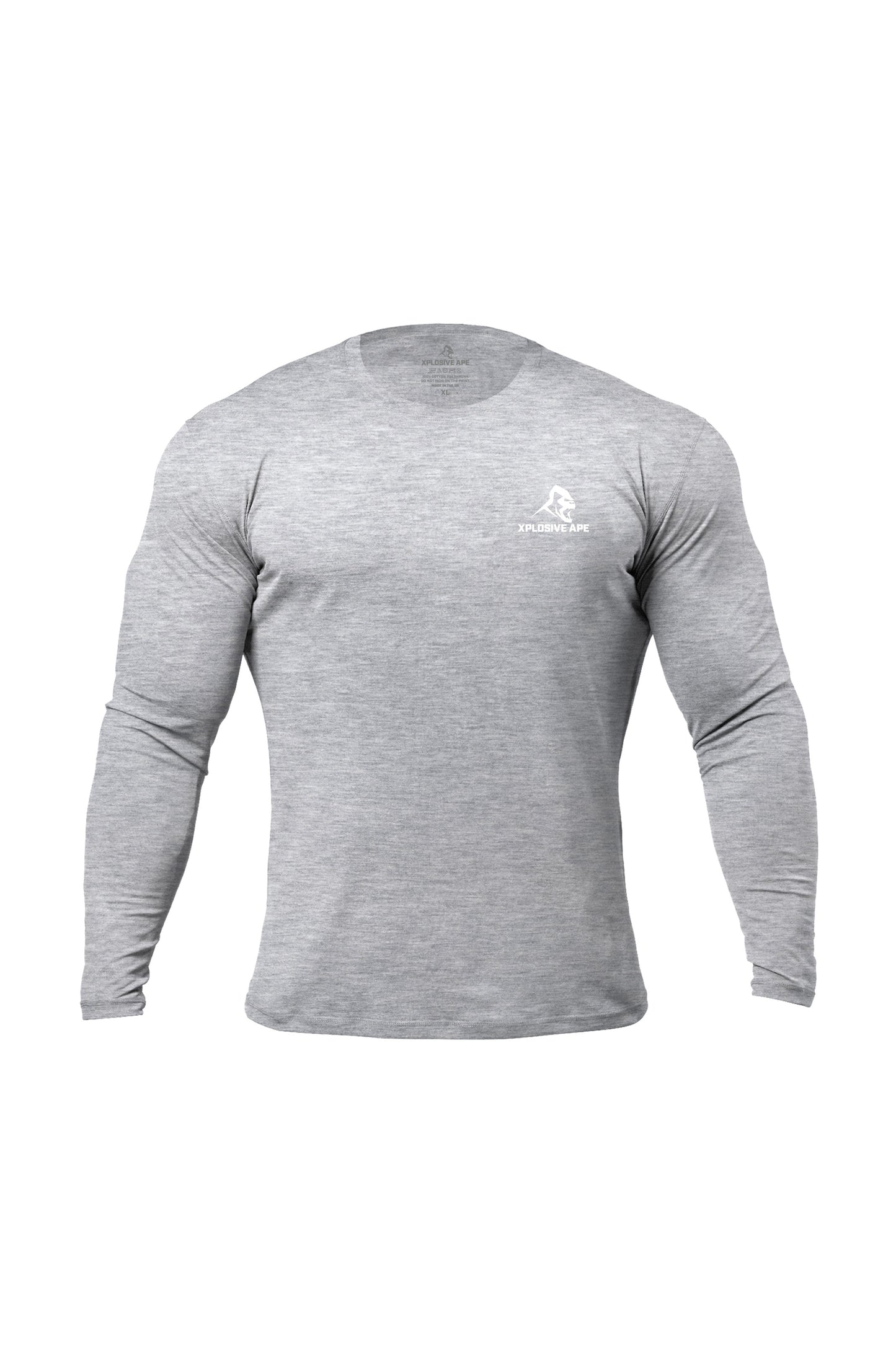 XAPE Prime Long Sleeve Tee - Heather Grey