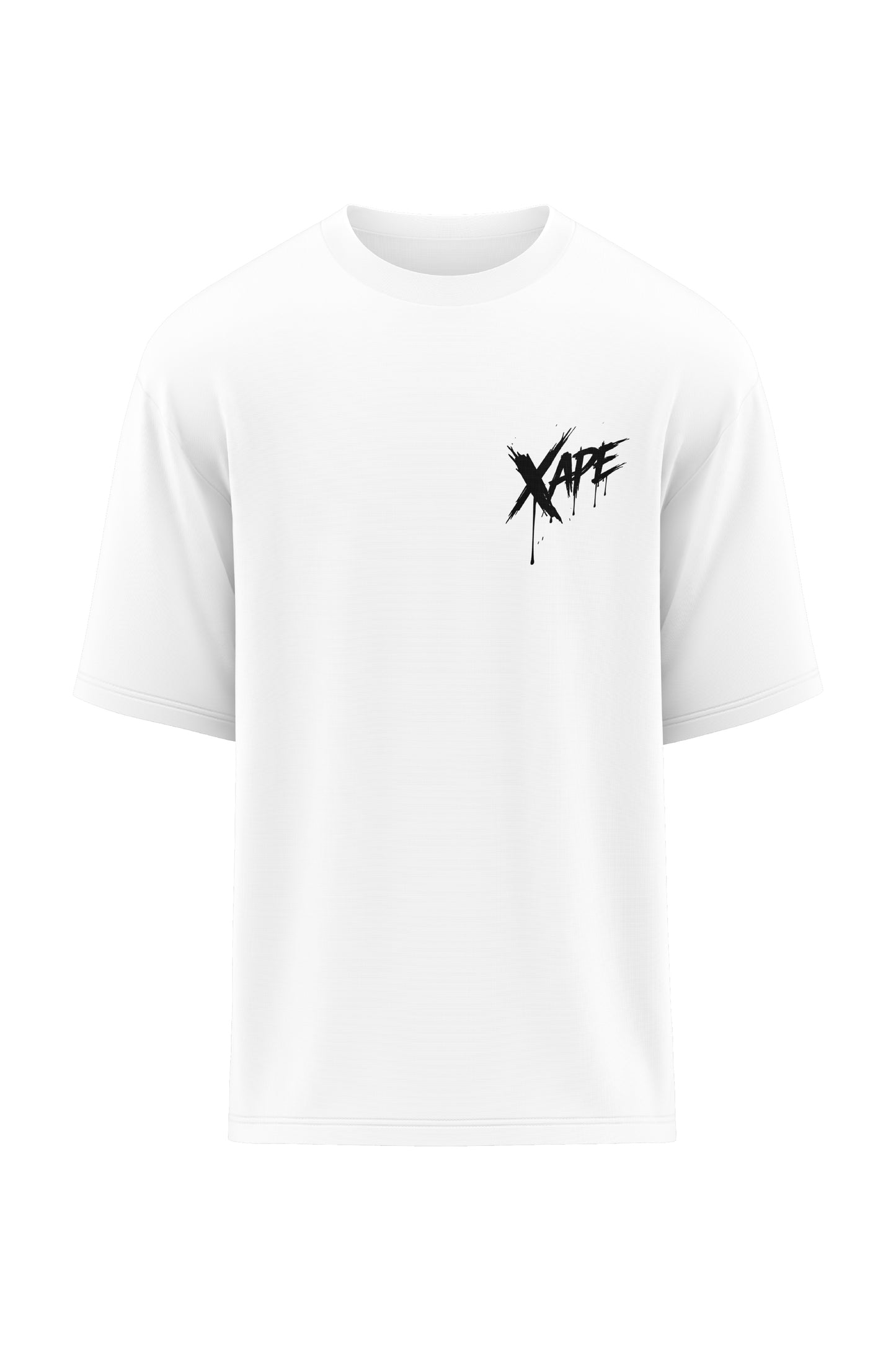 XAPE Raw Form Oversized Tee - White