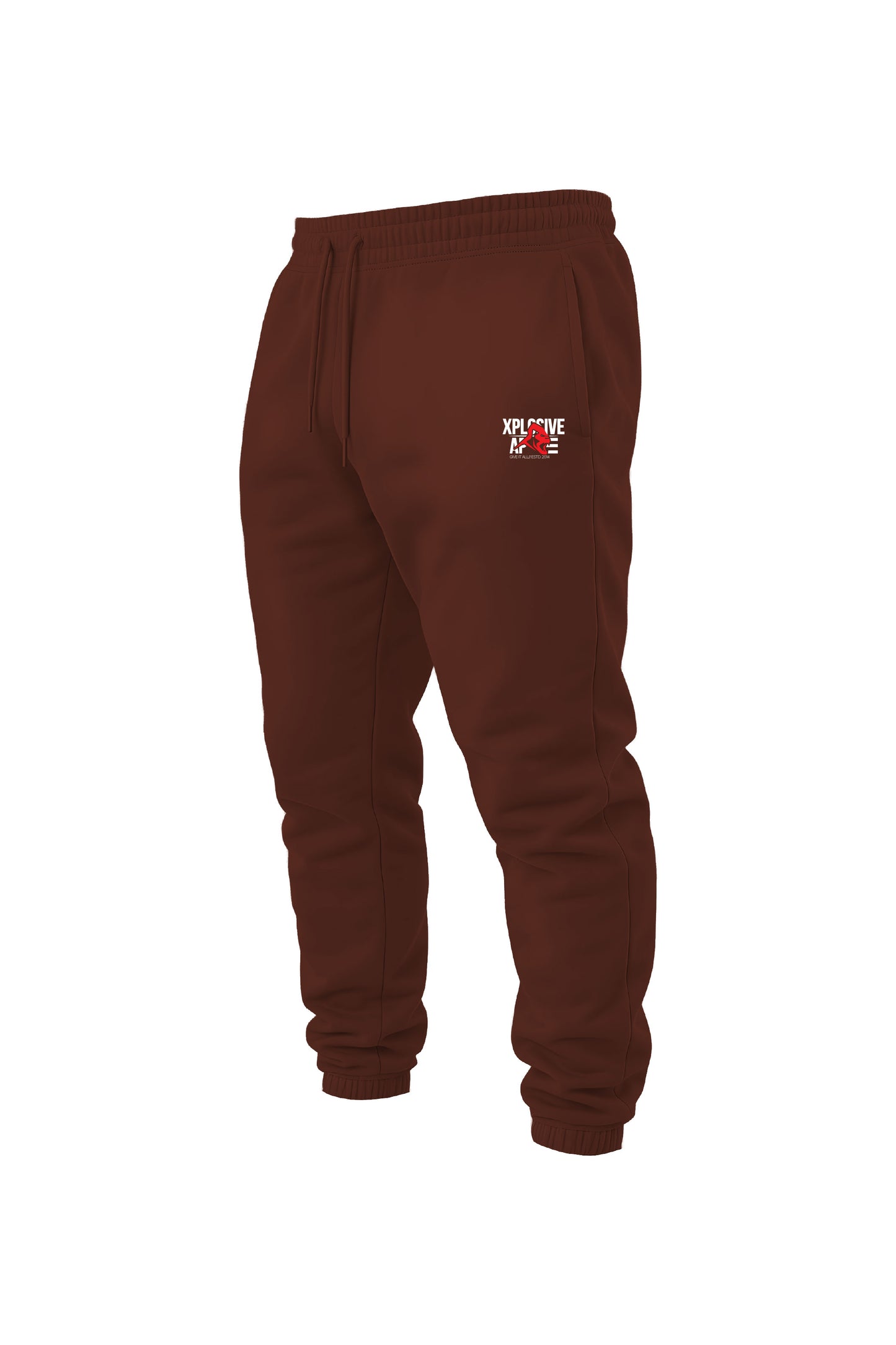 XAPE Stacked Logo Joggers - Chocolate