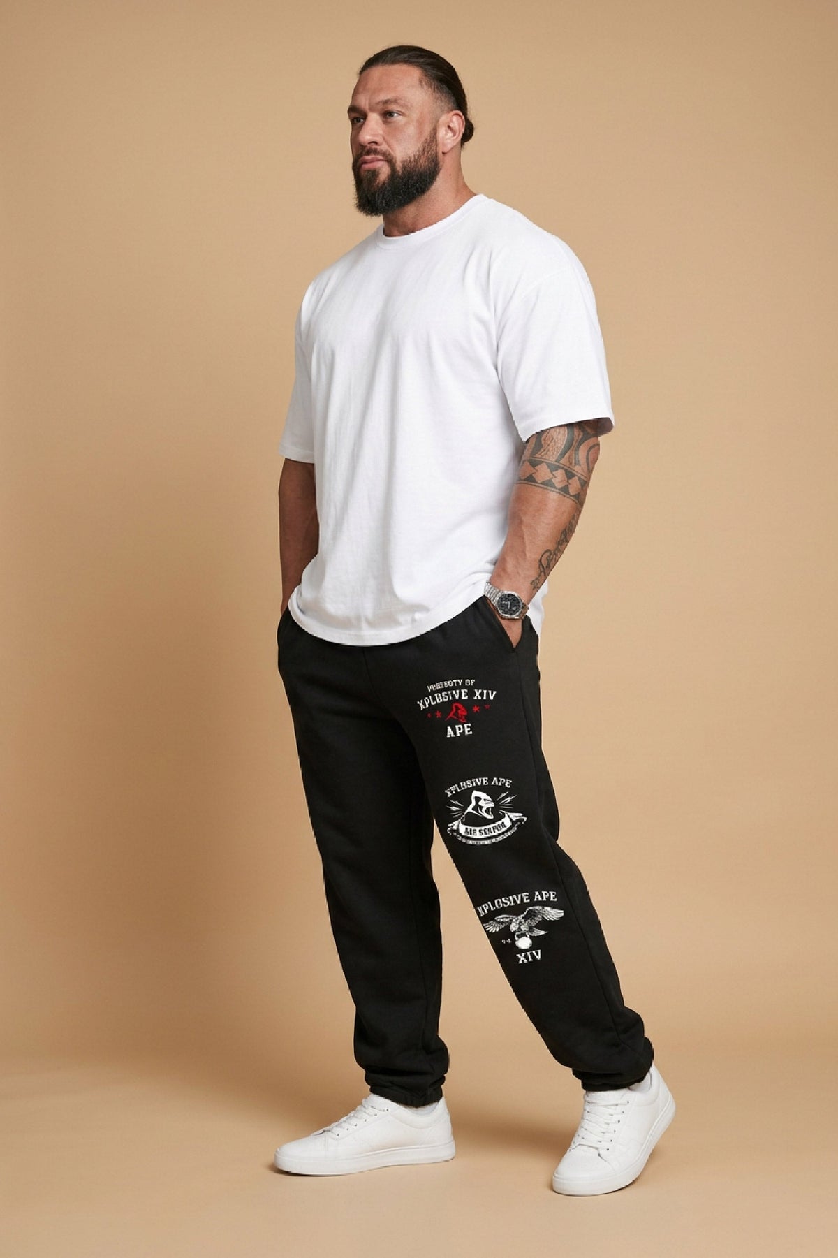 XAPE Unleashed Oversized Joggers - Black
