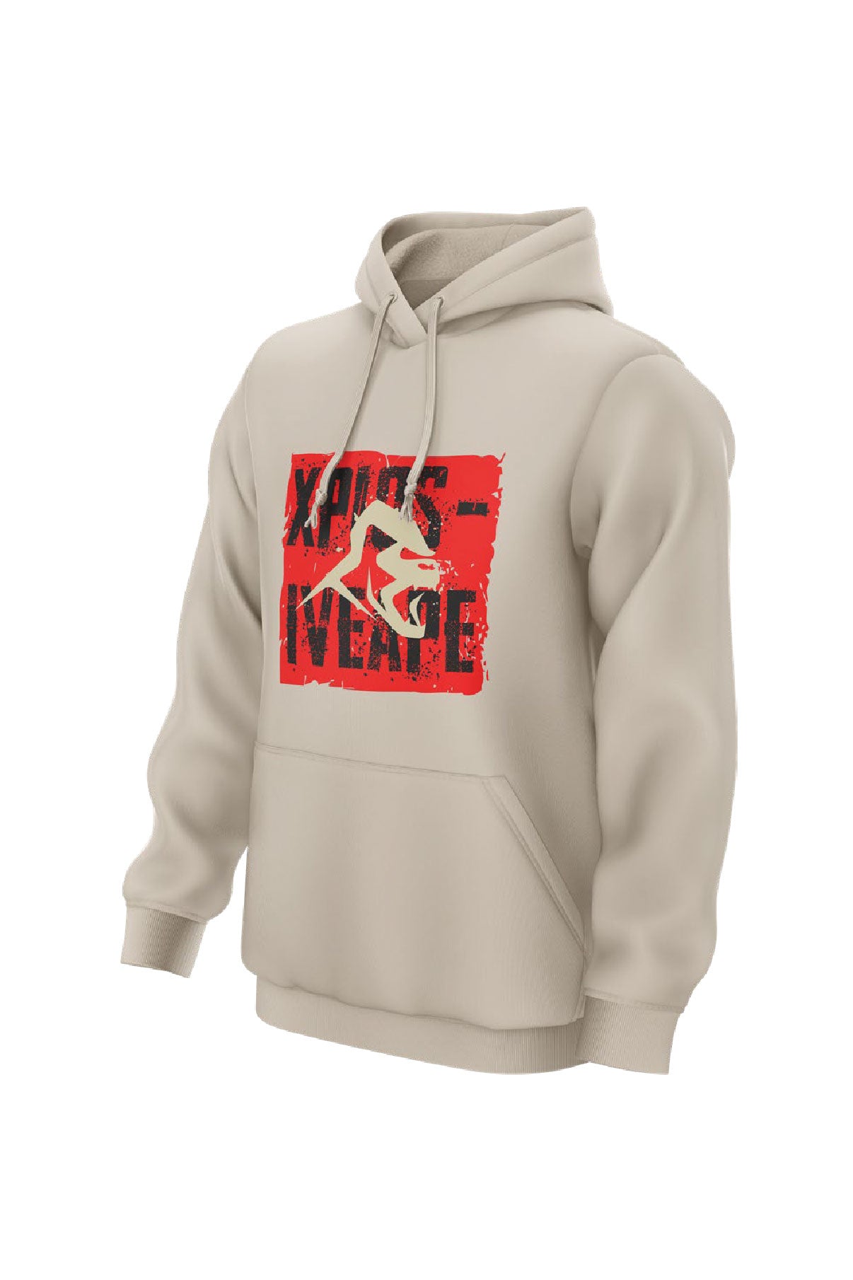 XAPE Primal Block String Hoodie - Sand