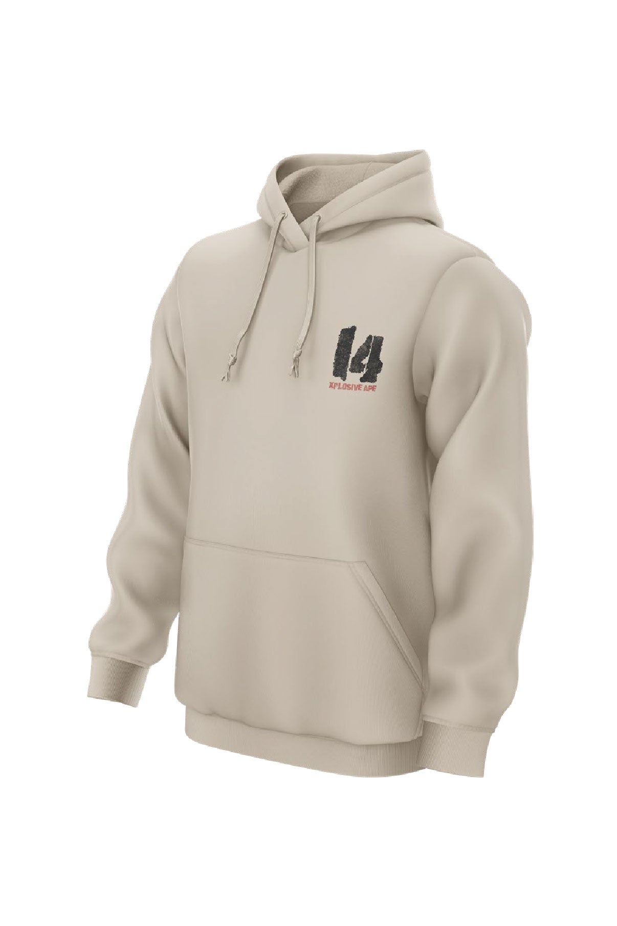 XAPE Strength Built 14 String Hoodie - Sand