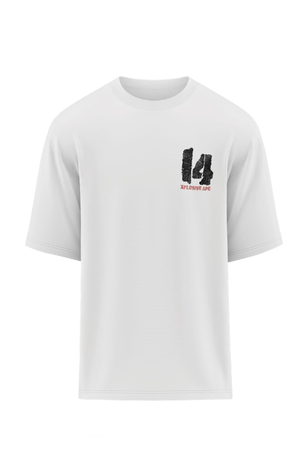 XAPE Strength Built 14 Oversized Tee - White