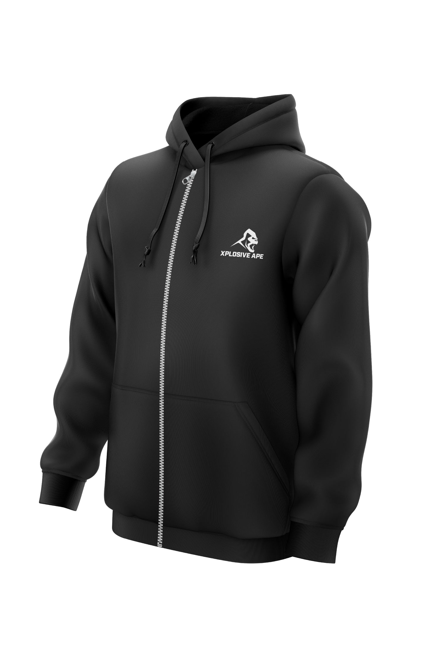 XAPE Prime Logo Zip Hoodie - Black