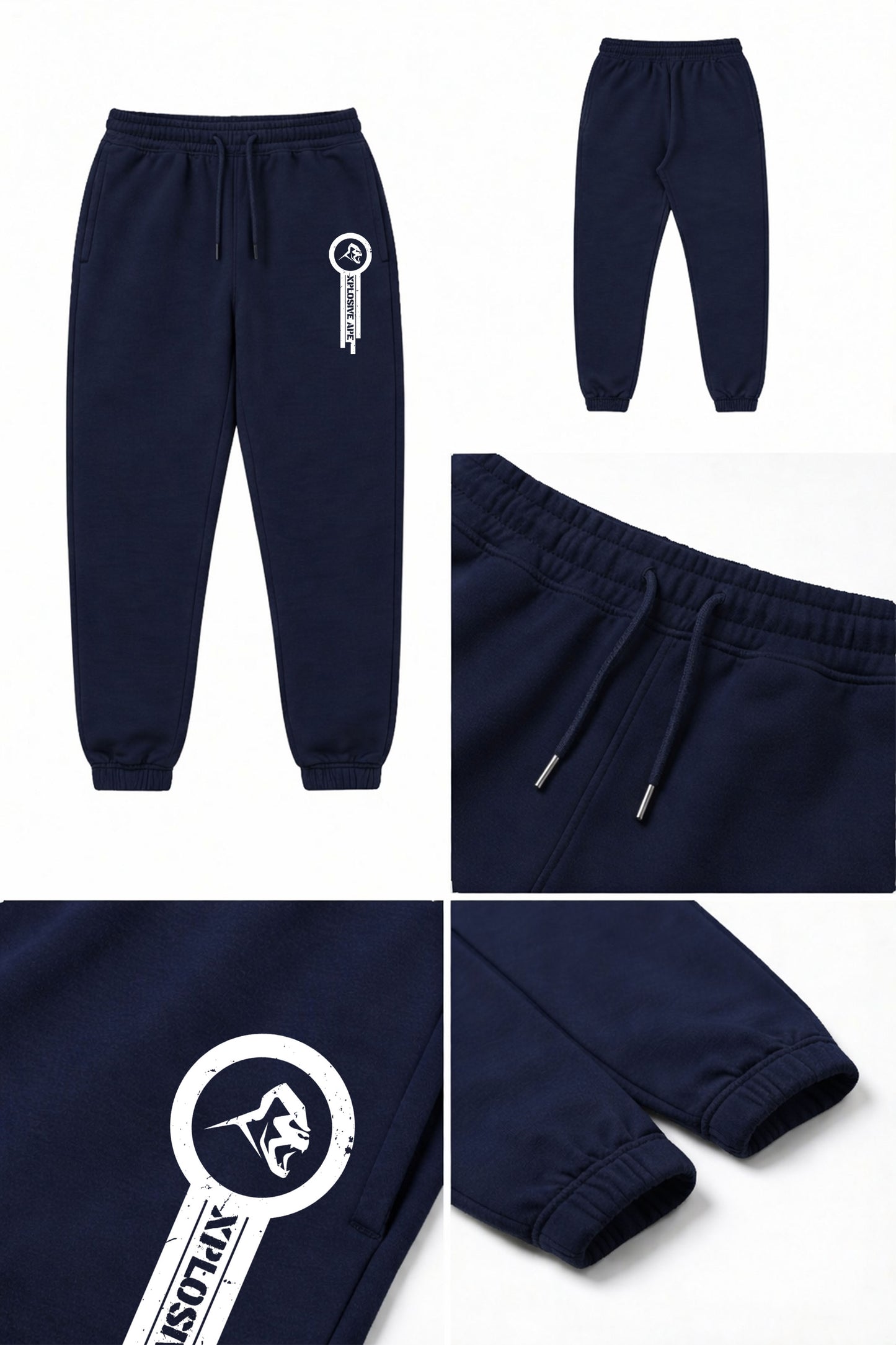 XAPE Panelled V2 Joggers - Navy