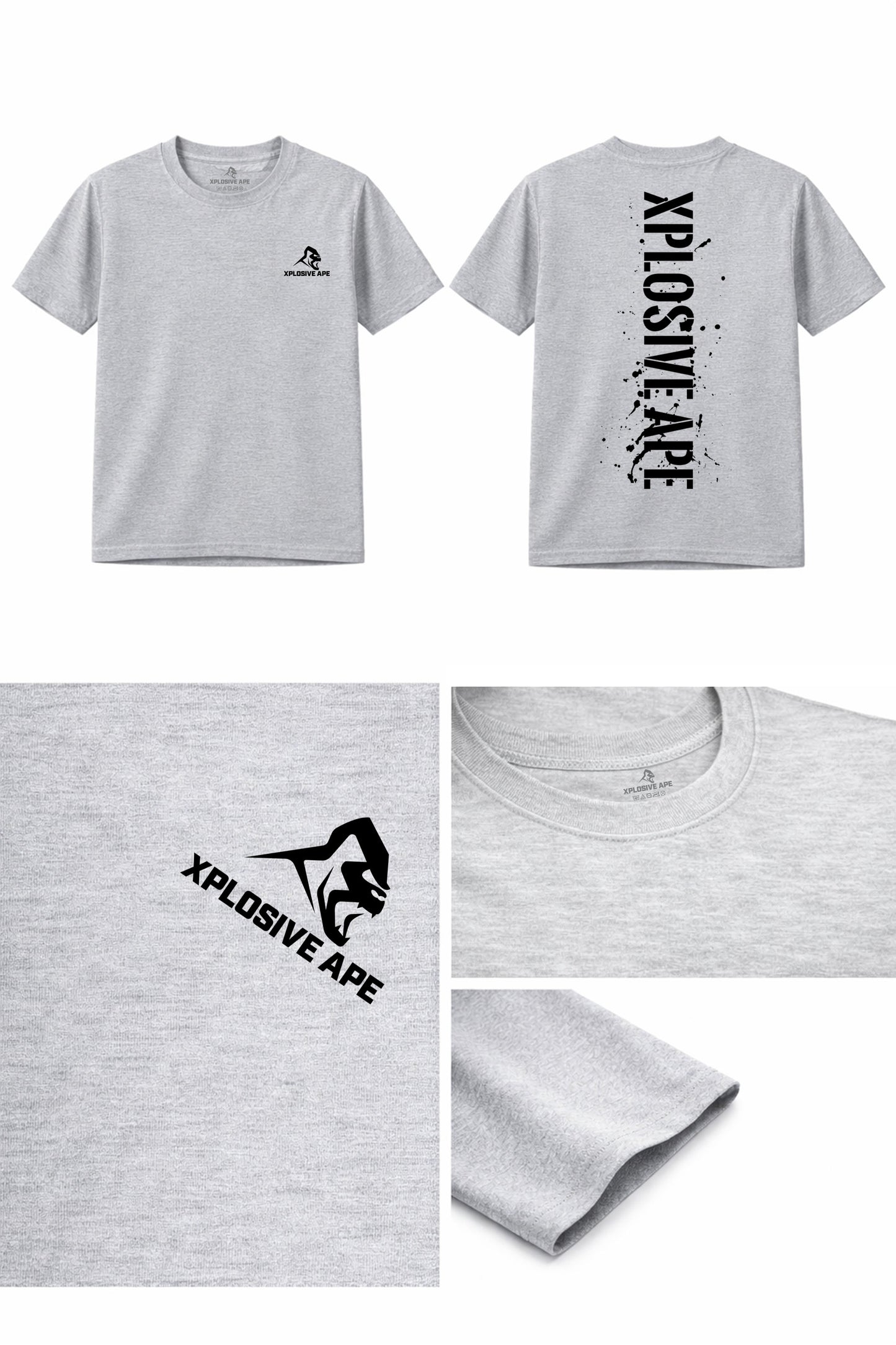 XAPE Smackdown Tee - Sports Grey