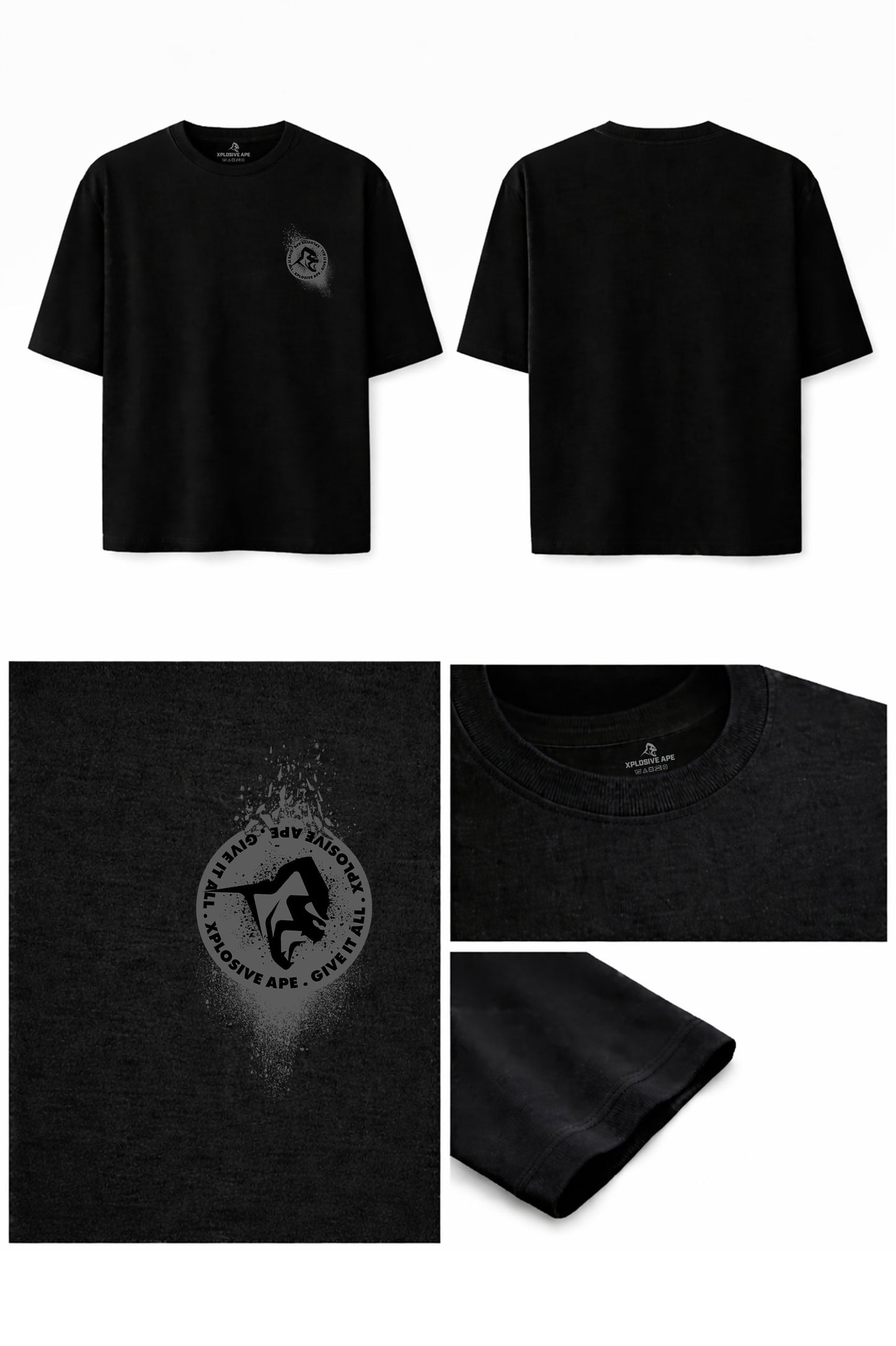 XAPE Volume Four Oversized Tee - Black