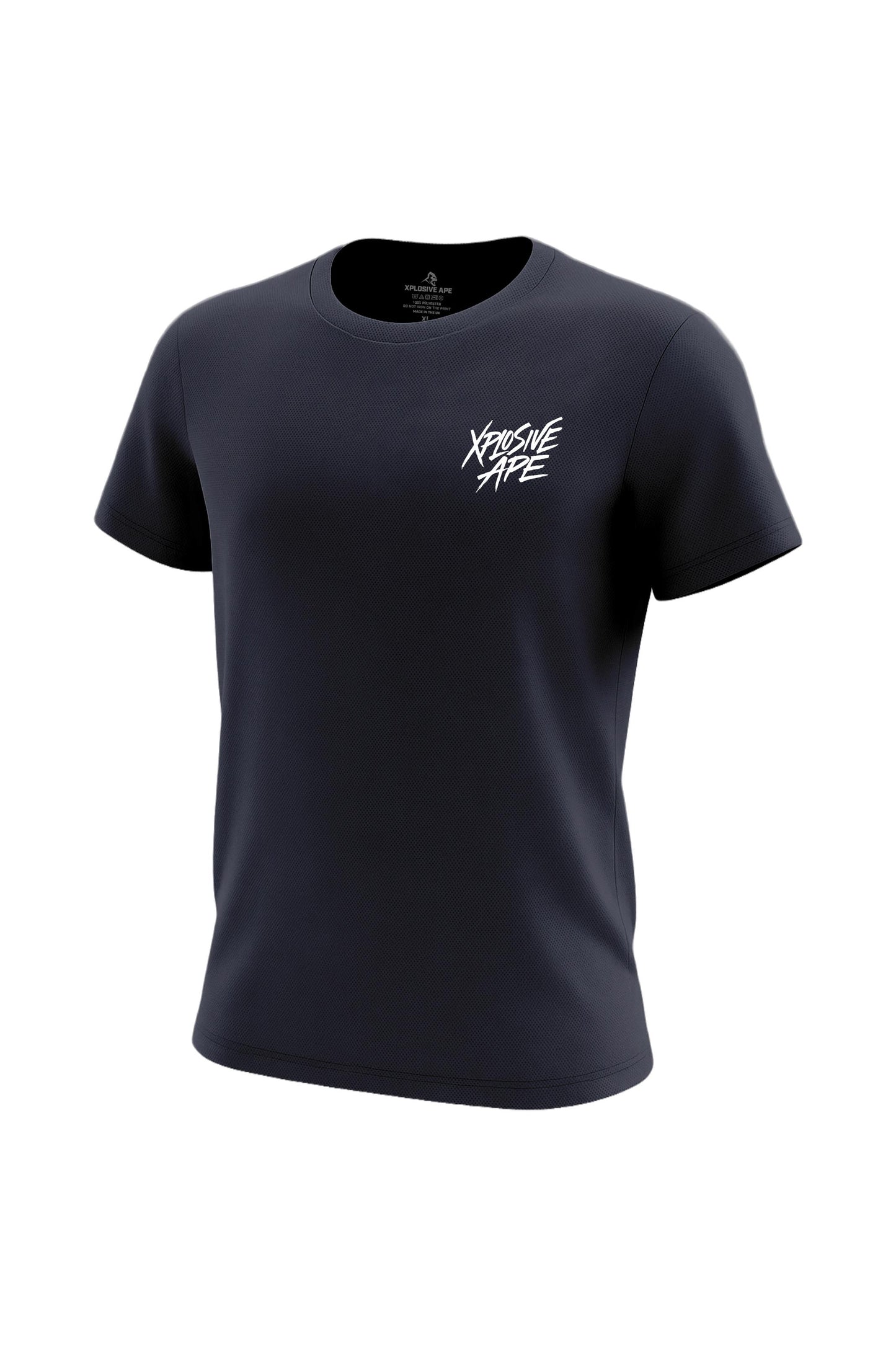 XAPE Classic Brush Script X Tech Tee - Navy