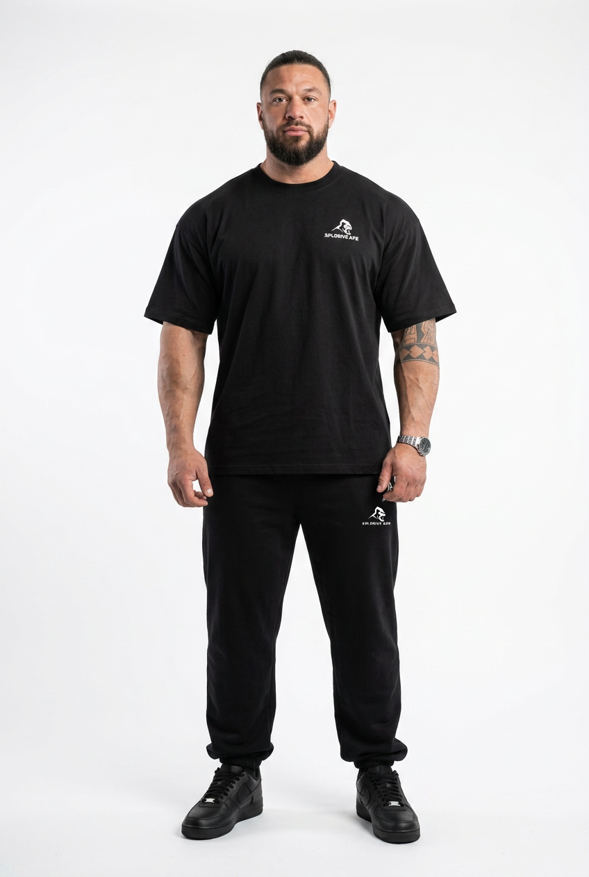 XAPE Graffiti V3 Oversized Tee - Black