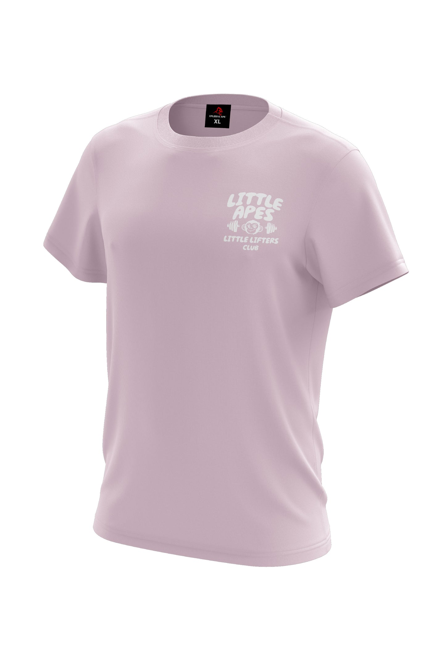 Little Apes Lifters Club Tee - Light Pink