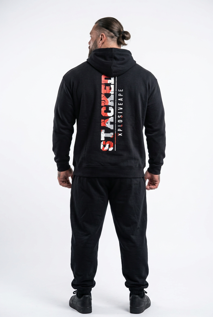 XAPE Stacked Hoodie - Black