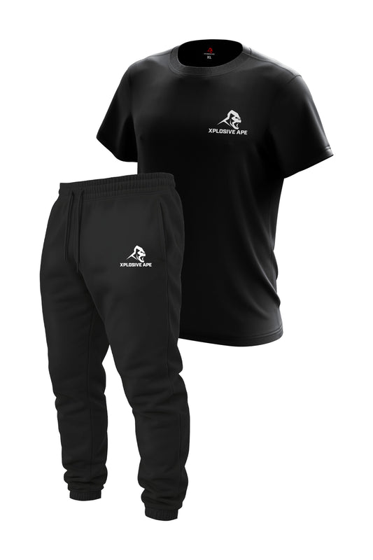 XAPE Prime Logo Joggers & Classic Logo V2 Tee Combo - Black