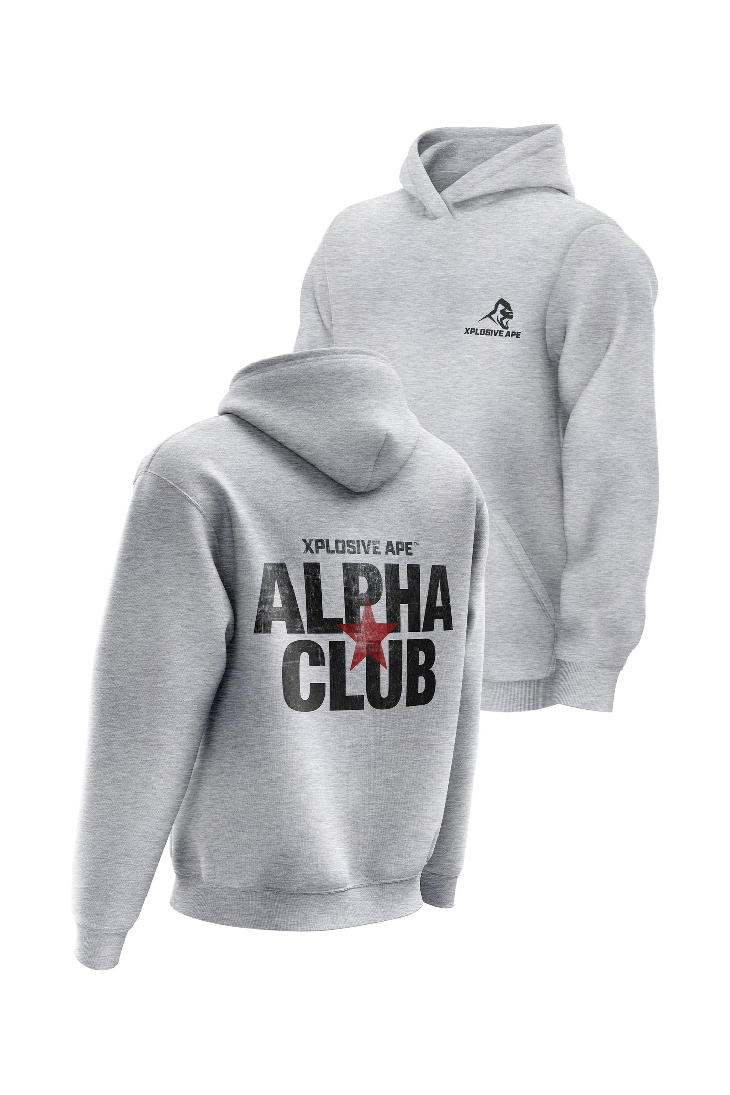 XAPE Alpha Club Hoodie - Heather Grey