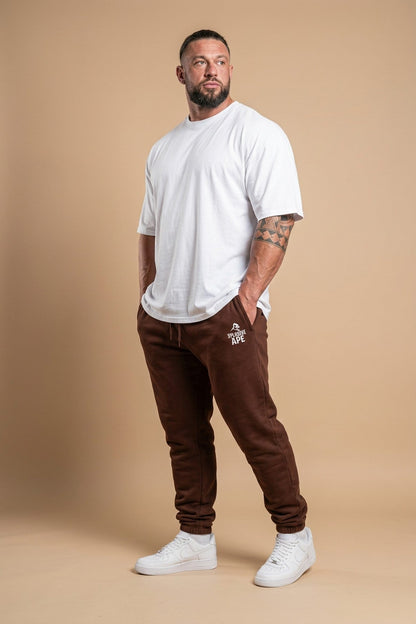 XAPE Classic Barbed Logo Joggers - Chocolate