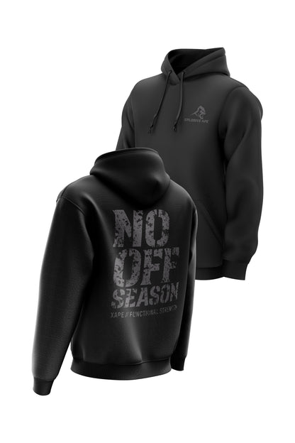 XAPE No Off Season String Hoodie - Black