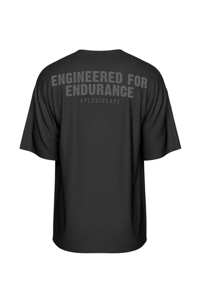 XAPE Engineered For Endurance Oversized Tee - Black