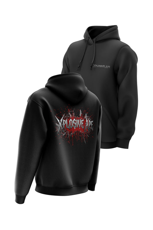 XAPE Bloodchrome String Hoodie - Black