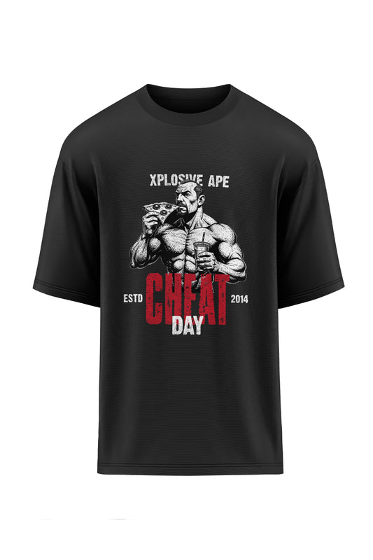 XAPE Cheat Day Oversized Tee - Black