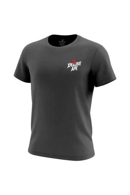 XAPE Classic Stencil Logo X Tech Tee - Charcoal