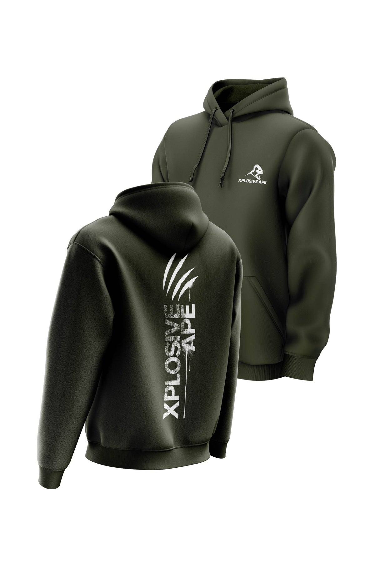 XAPE  Claw Hoodie - Military Green