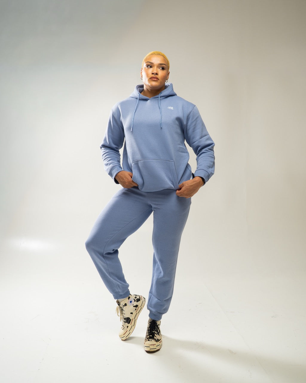 XAPE Core Logo Hoodie - Slate Blue