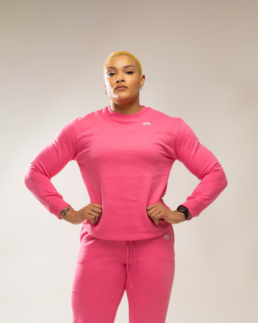 XAPE Core Logo Sweatshirt - Dusty Pink