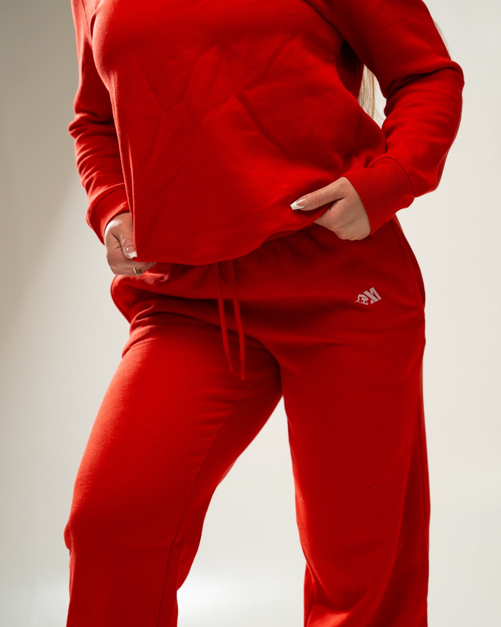 XAPE Core Logo Studio Joggers - Red