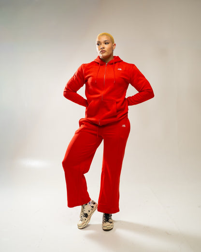 XAPE Core Logo Zip Hoodie - Red