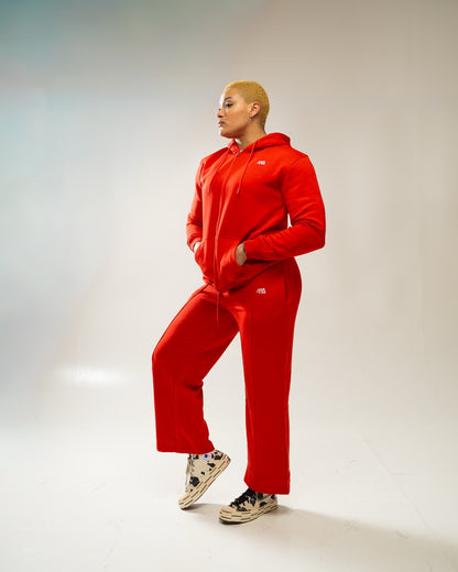 XAPE Core Logo Zip Hoodie - Red