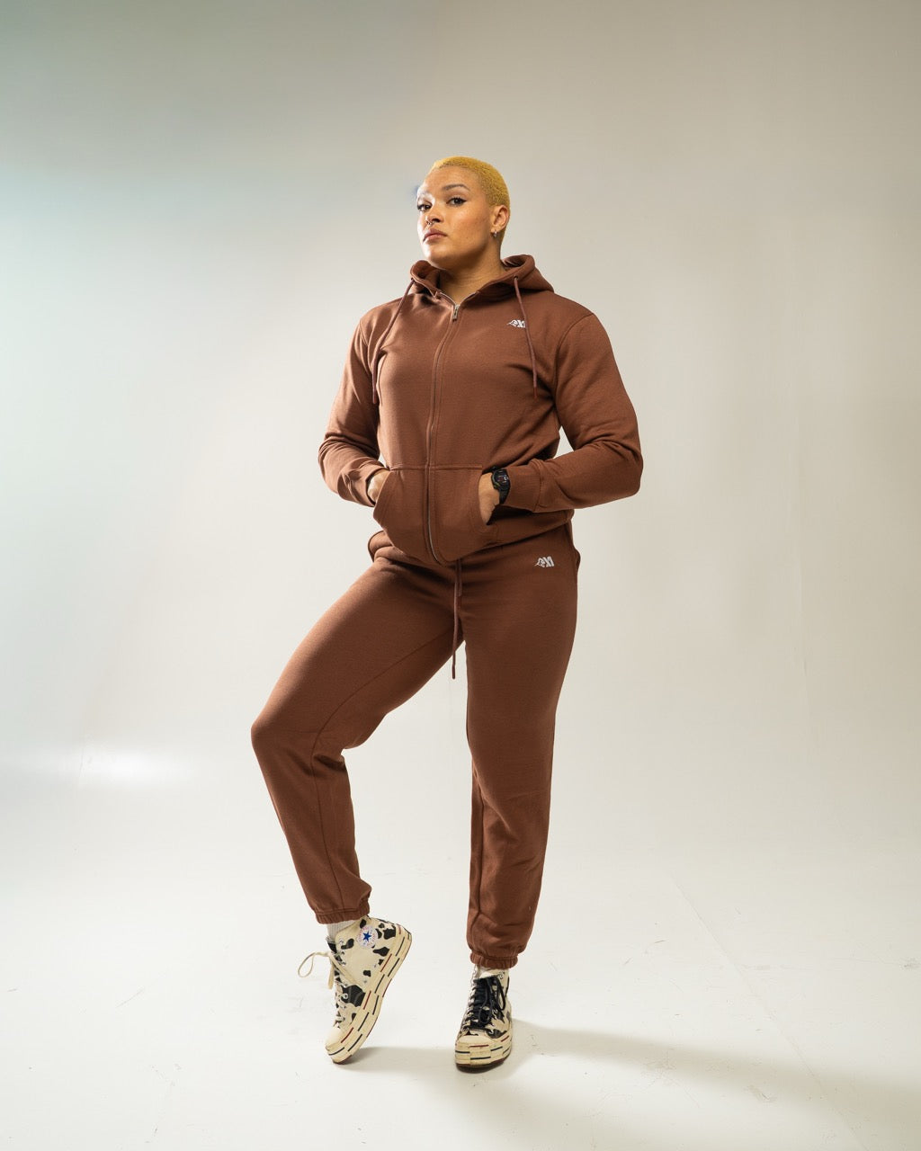 XAPE Core Logo Studio Joggers - Cocoa