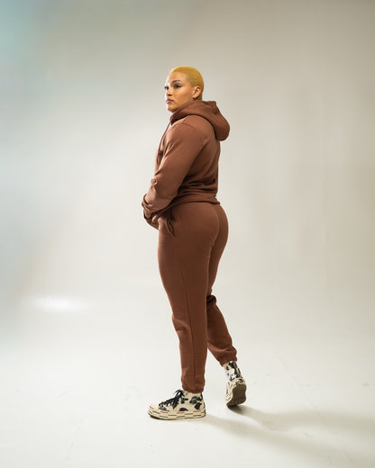 XAPE Core Logo Studio Joggers - Cocoa