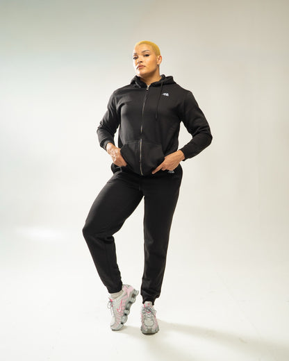 XAPE Core Logo Zip Hoodie - Black