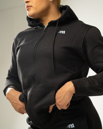 XAPE Core Logo Zip Hoodie - Black