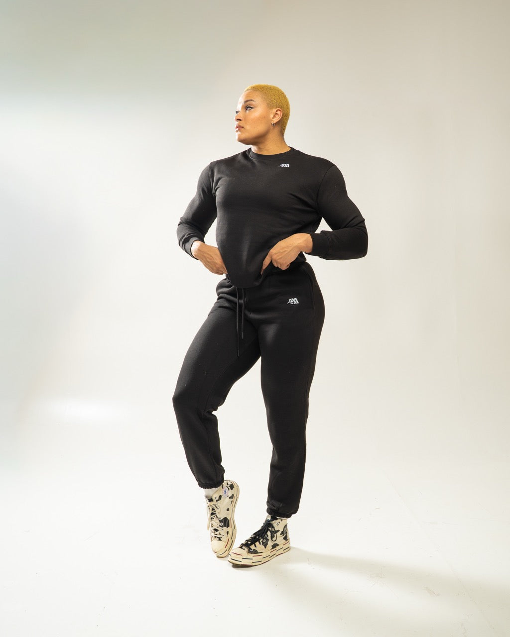 XAPE Core Logo Studio Joggers - Black