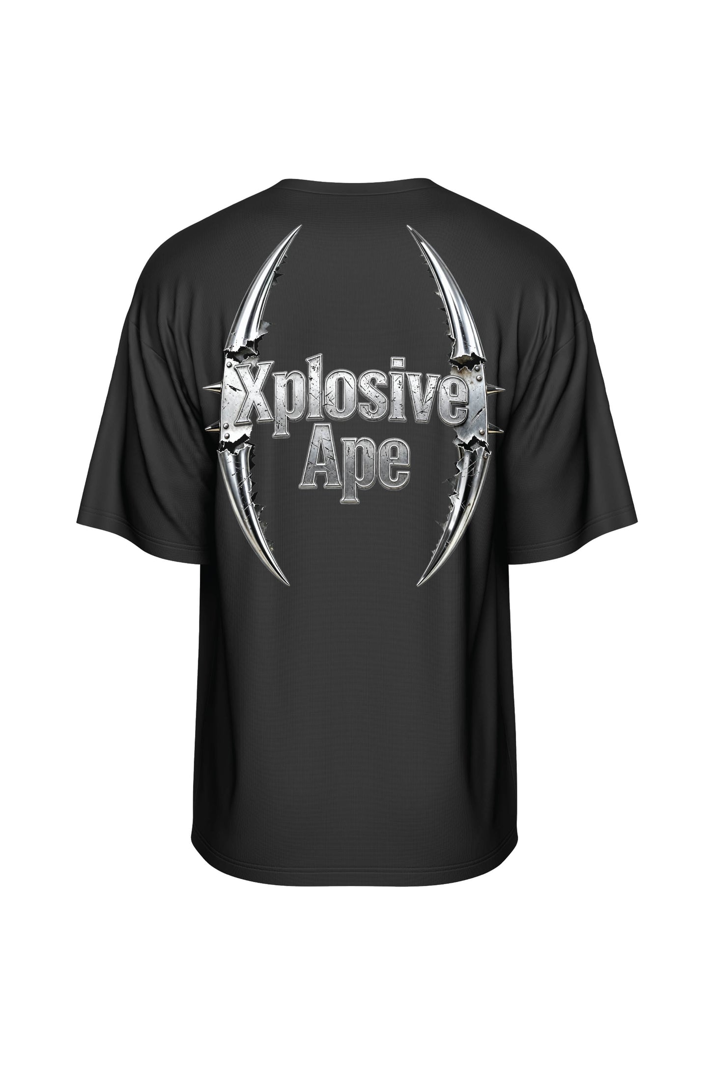 XAPE Double Fang Oversized Tee - Black