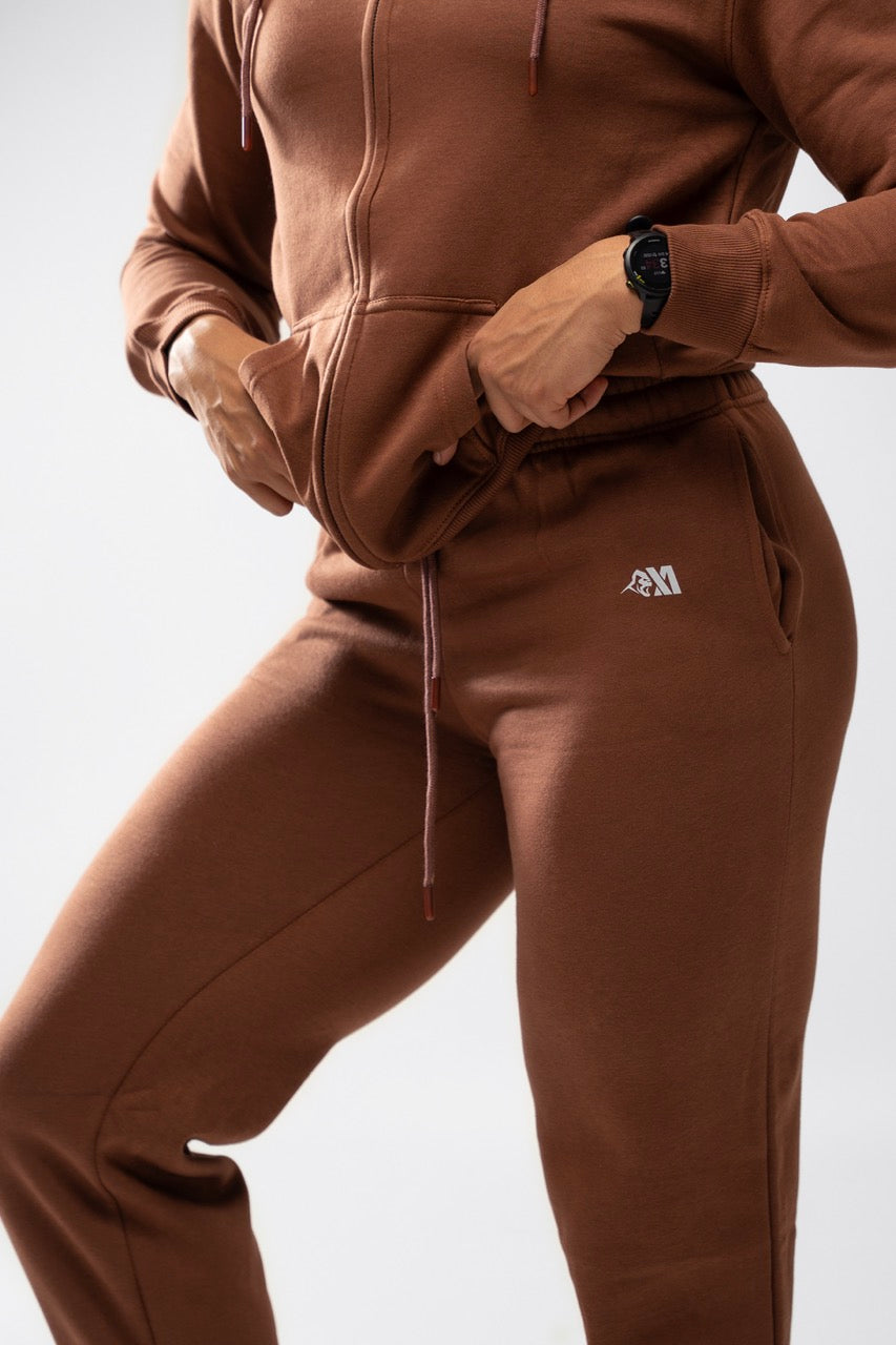 XAPE Core Logo Studio Joggers - Cocoa