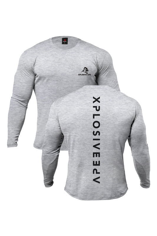 XAPE Futuristic Long Sleeve Tee - Sports Grey