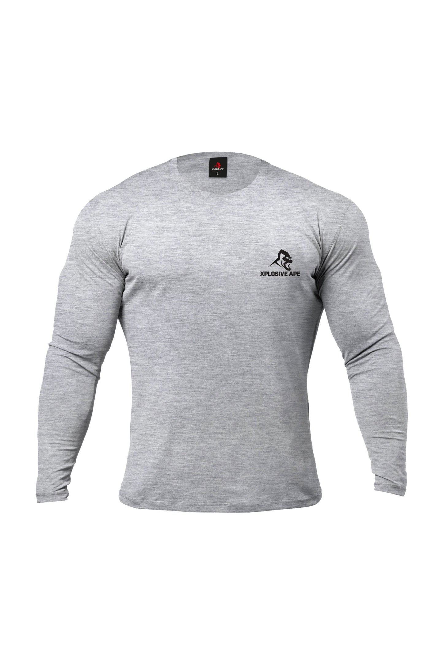 XAPE Futuristic V2 Long Sleeve Tee - Sports Grey