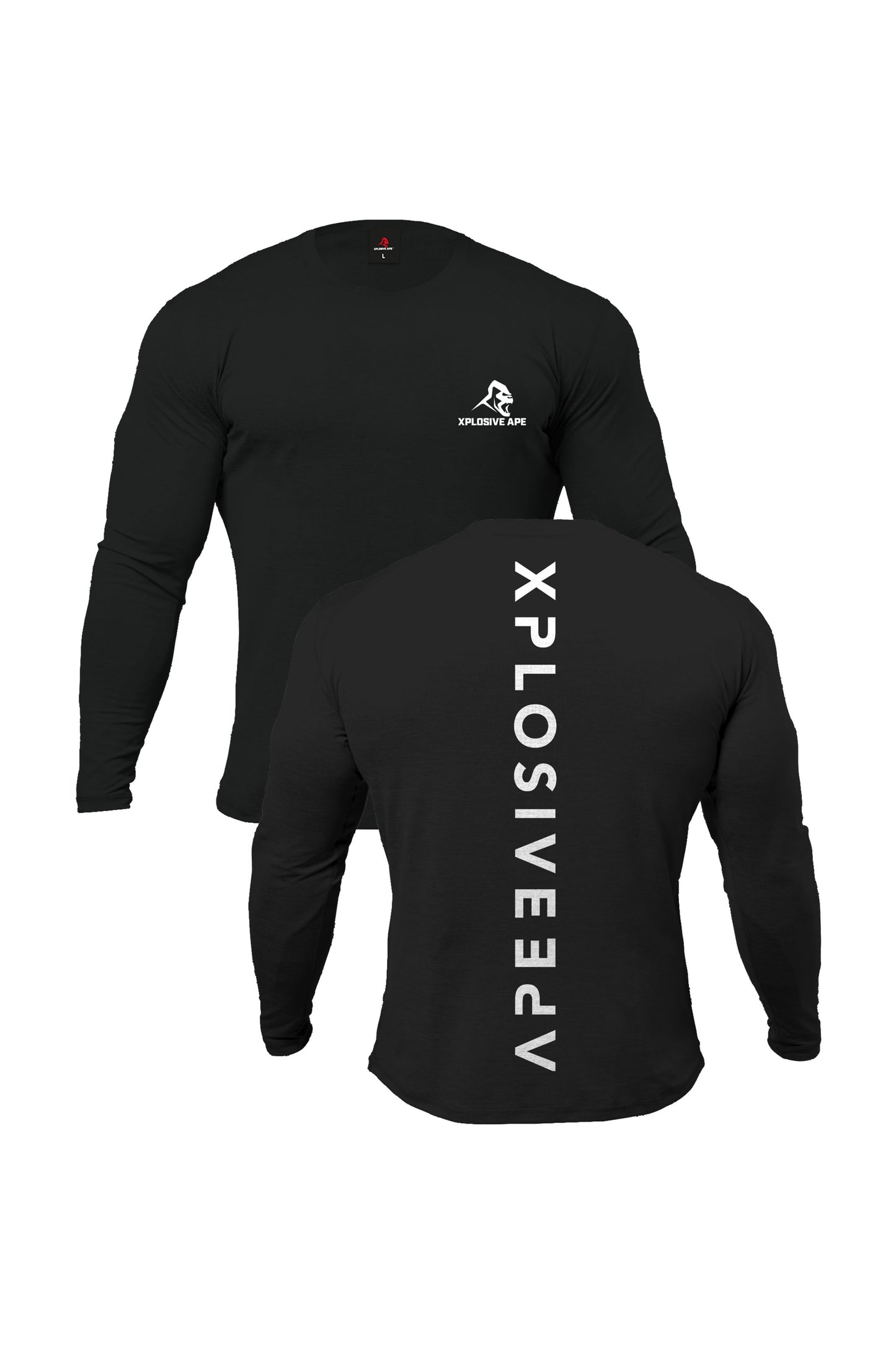 XAPE Futuristic V2 Long Sleeve Tee - Black