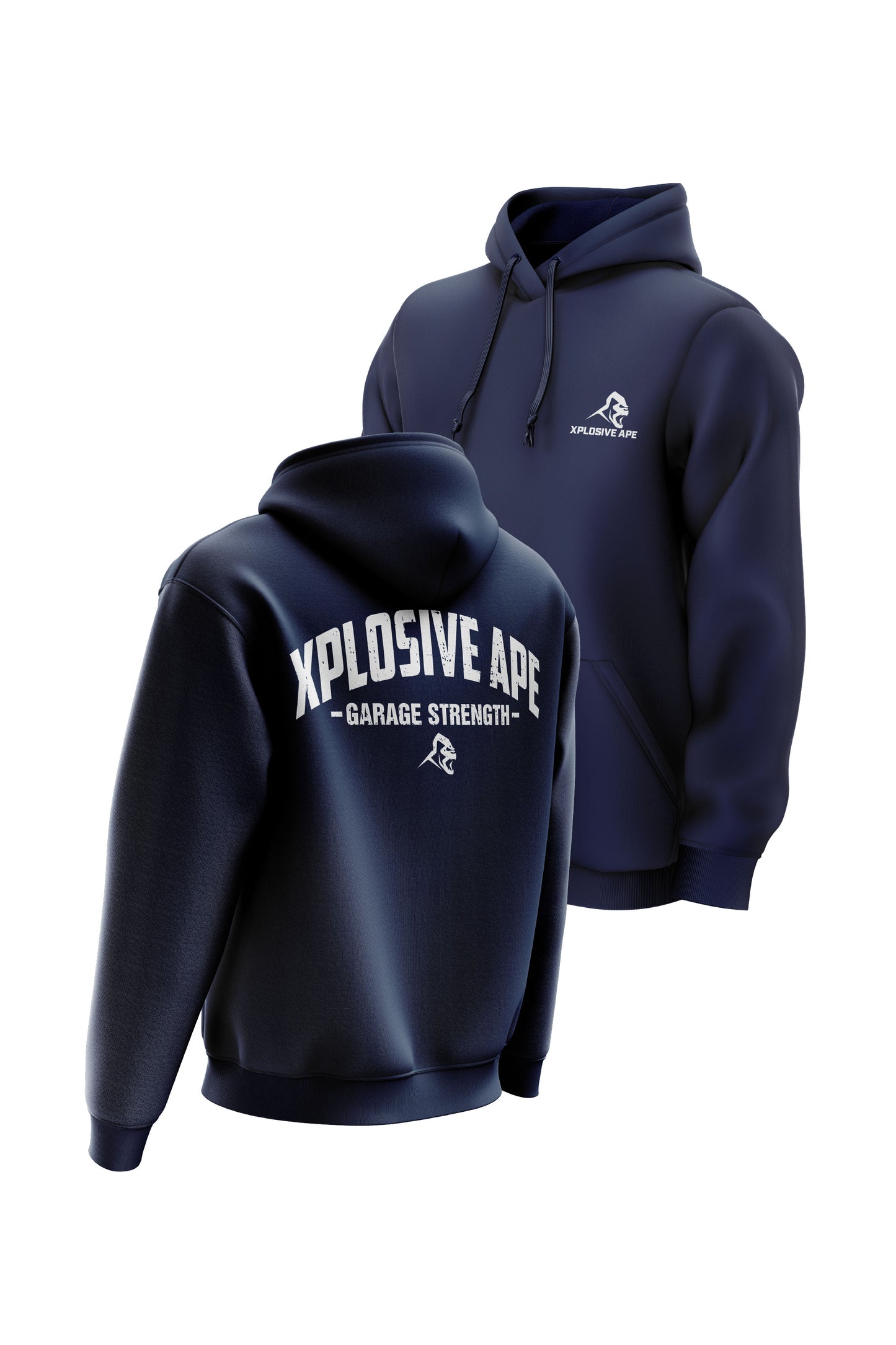 XAPE Garage Strength V2 String Hoodie - Navy