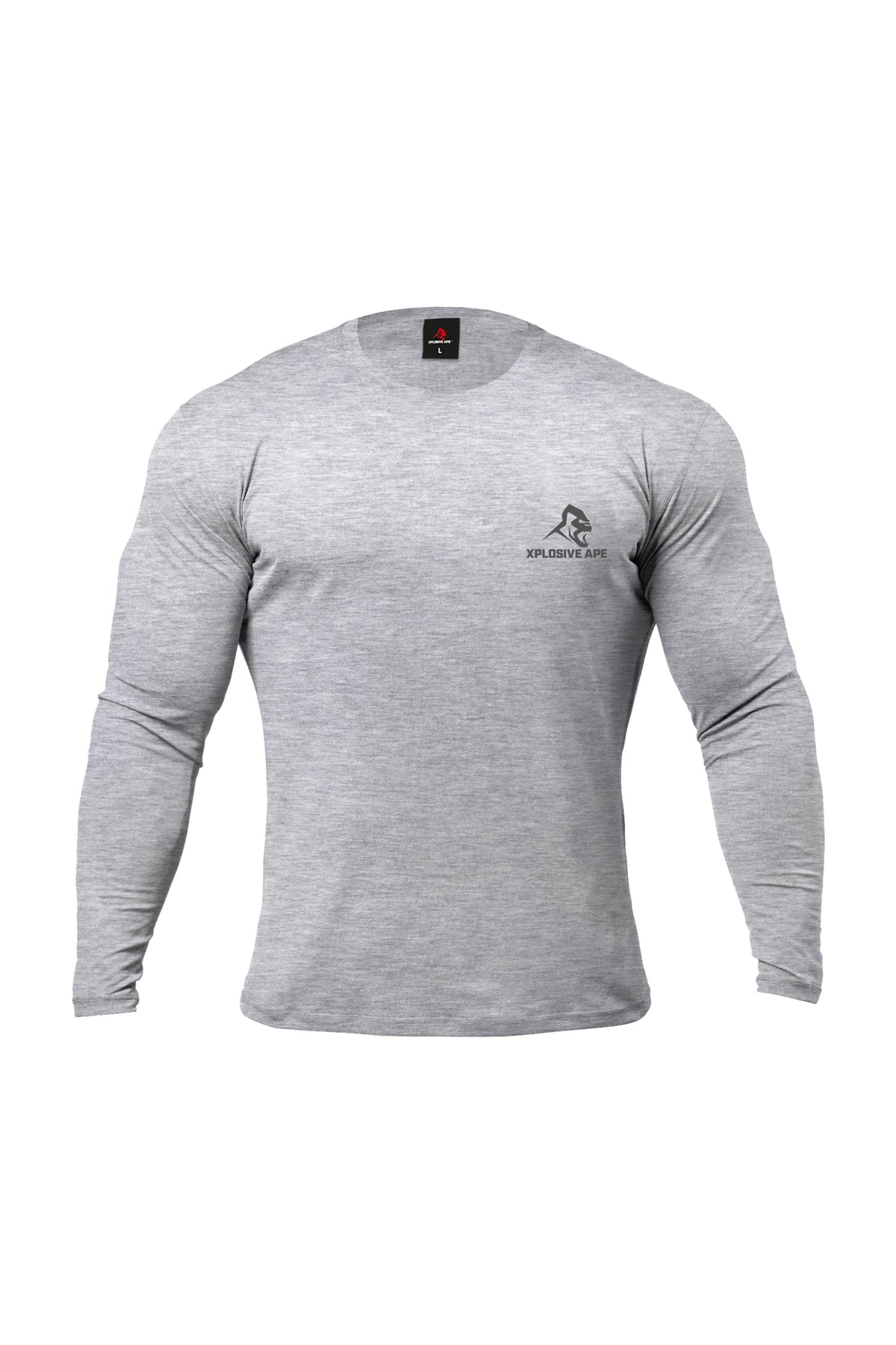XAPE Garage Strength V2 Long Sleeve Tee - Sports Grey