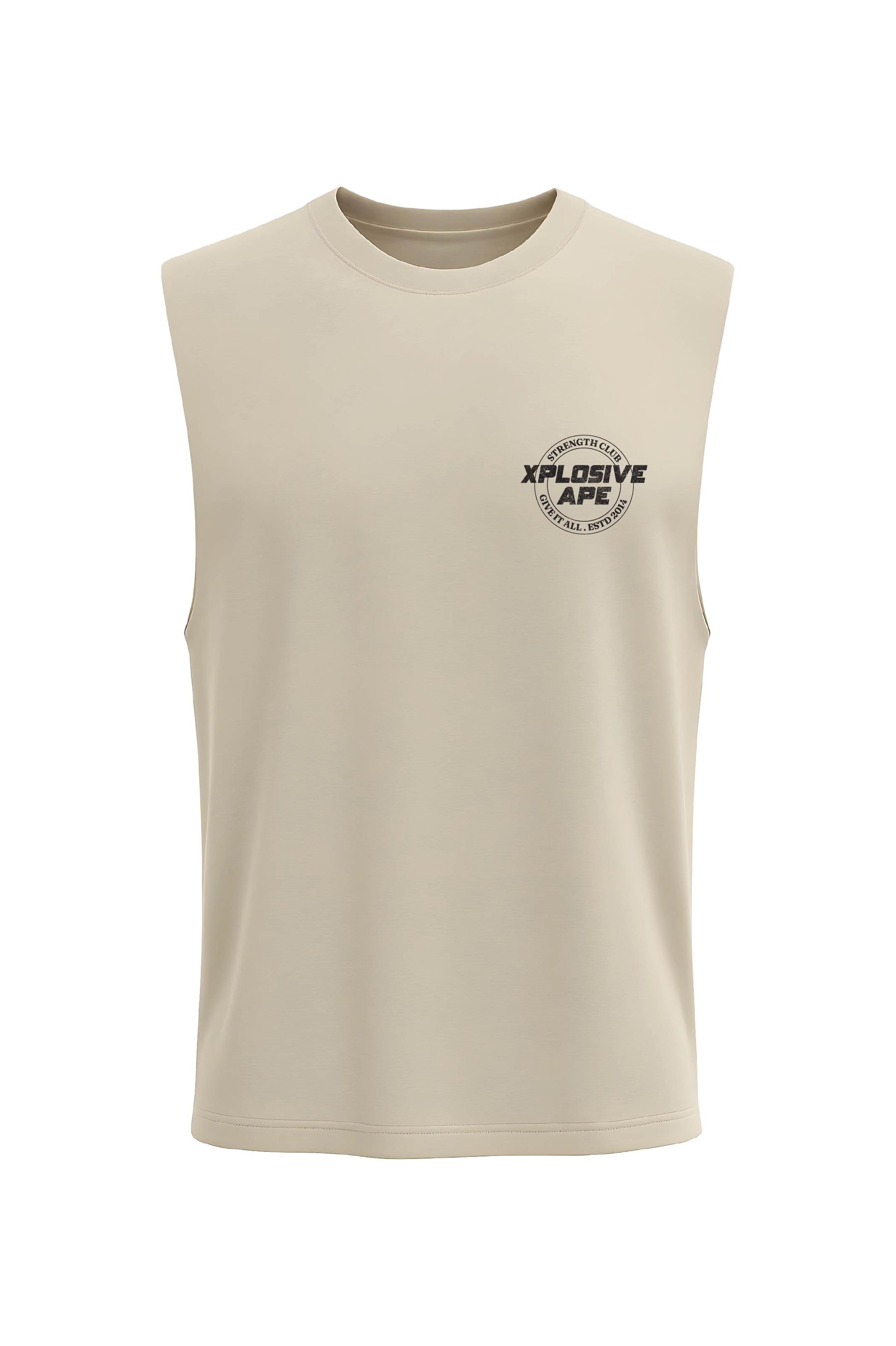 XAPE Heritage Club Drop Arm Tank Top - Sand