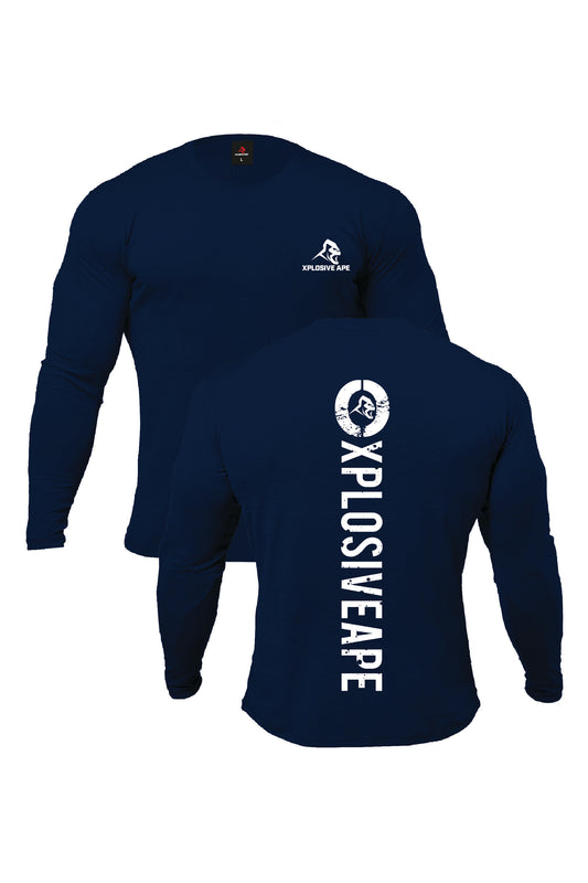 XAPE Impact V2 Long Sleeve Tee - Navy